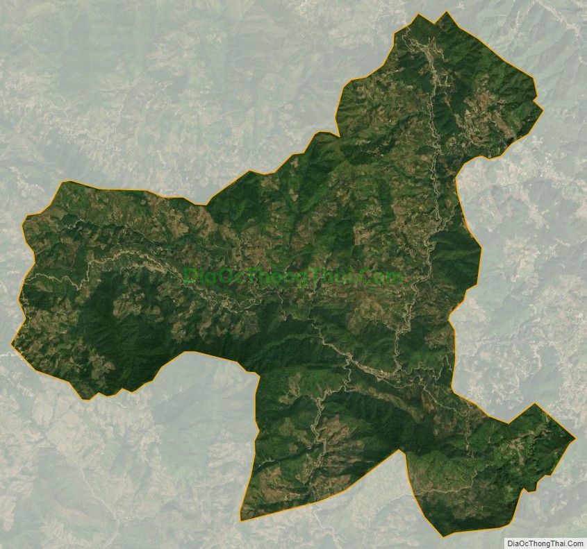Bản đồ vệ tinh xã Nà Ớt, huyện Mai Sơn