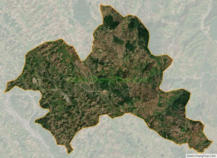Bản đồ vệ tinh xã Nà Bó, huyện Mai Sơn