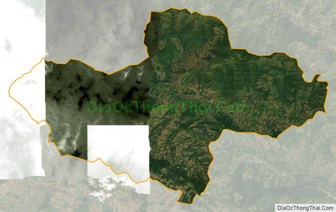 Bản đồ vệ tinh xã Phiêng Cằm, huyện Mai Sơn