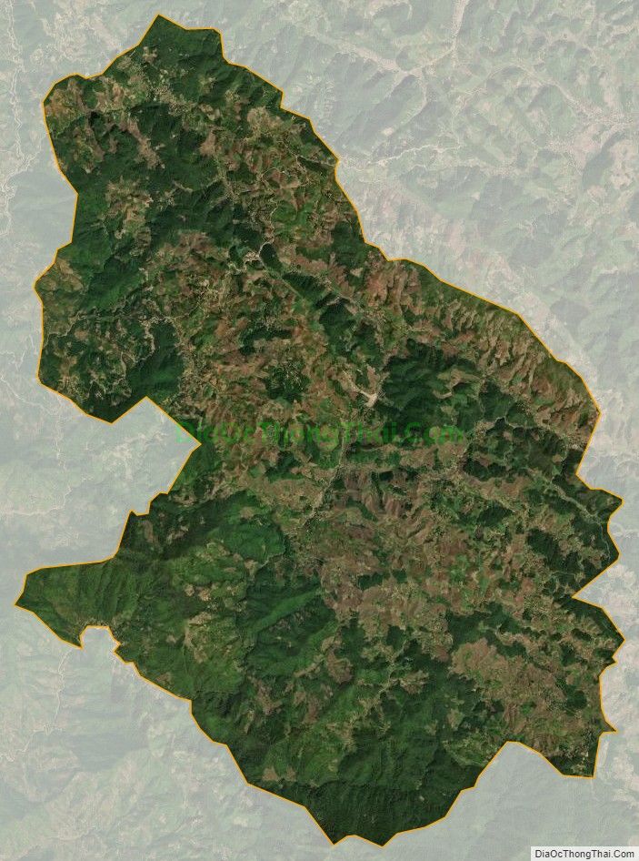 Bản đồ vệ tinh xã Phiêng Pằn, huyện Mai Sơn