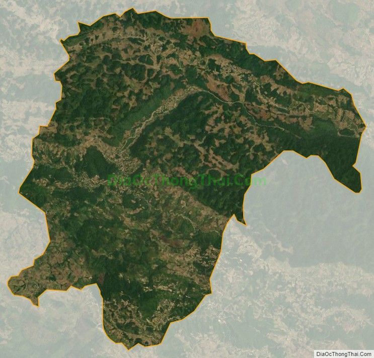 Bản đồ vệ tinh xã Chiềng Khừa, huyện Mộc Châu
