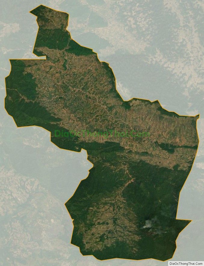 Bản đồ vệ tinh xã Chiềng Sơn, huyện Mộc Châu