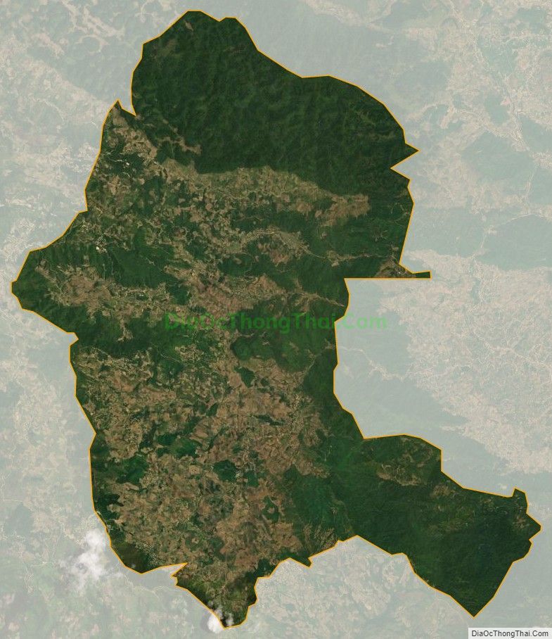 Bản đồ vệ tinh xã Lóng Sập, huyện Mộc Châu
