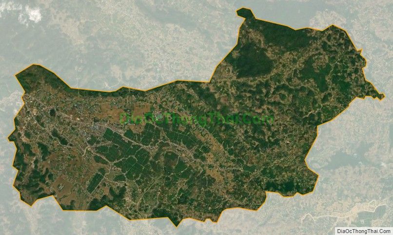 Bản đồ vệ tinh xã Phiêng Luông, huyện Mộc Châu