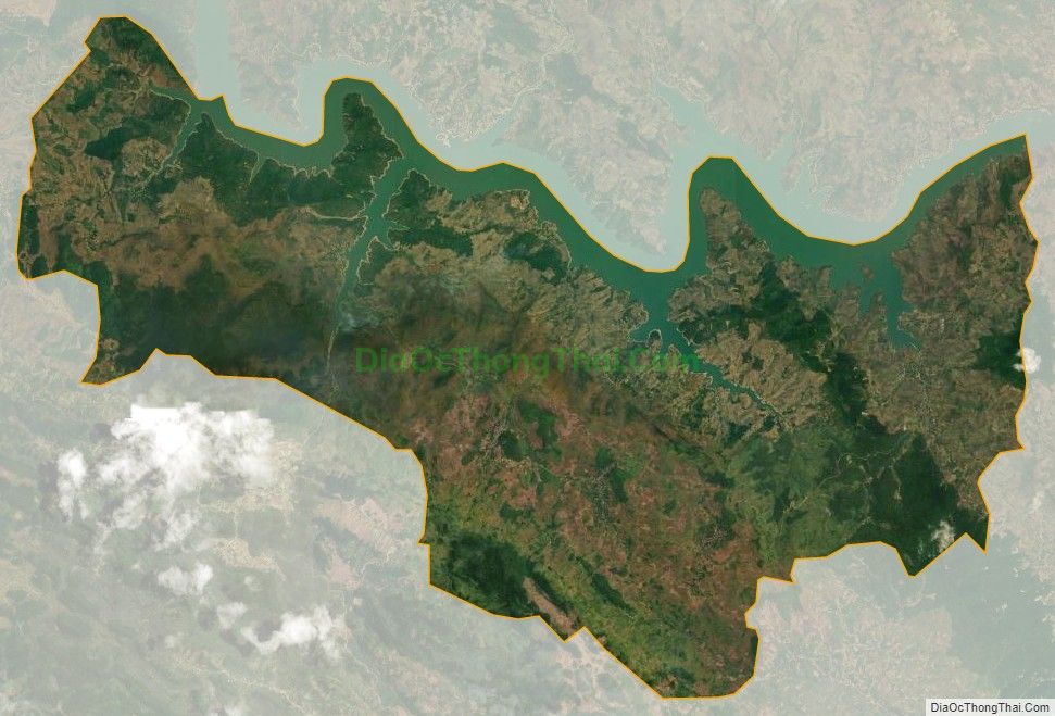 Bản đồ vệ tinh xã Tân Hợp, huyện Mộc Châu