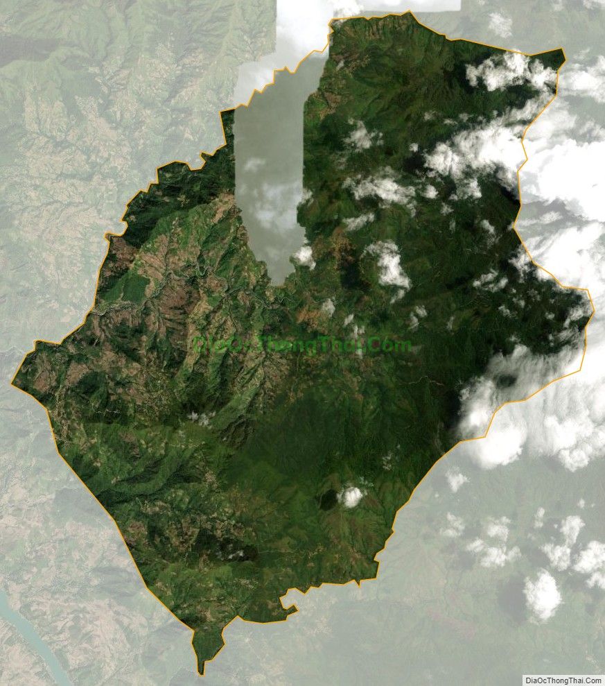 Bản đồ vệ tinh xã Chiềng Công, huyện Mường La