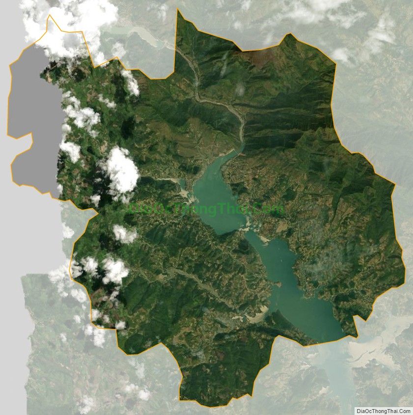 Bản đồ vệ tinh xã Chiềng Lao, huyện Mường La