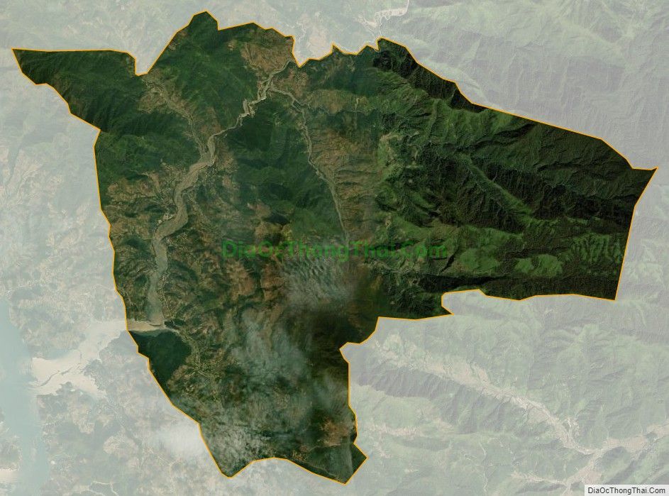 Bản đồ vệ tinh xã Hua Trai, huyện Mường La