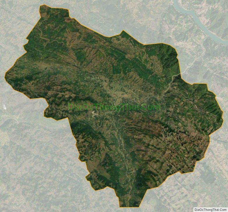 Bản đồ vệ tinh xã Mường Bú, huyện Mường La