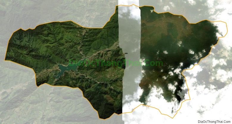 Bản đồ vệ tinh xã Ngọc Chiến, huyện Mường La