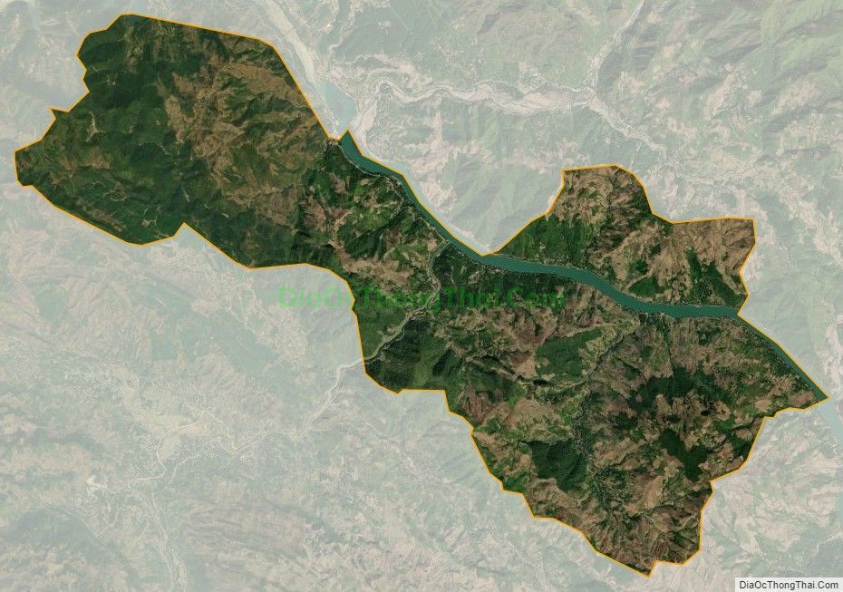 Bản đồ vệ tinh xã Tạ Bú, huyện Mường La