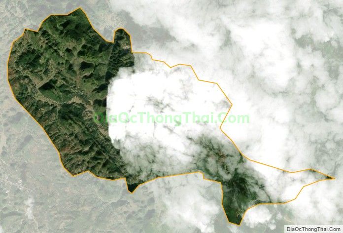 Bản đồ vệ tinh xã Chiềng Khoang, huyện Quỳnh Nhai