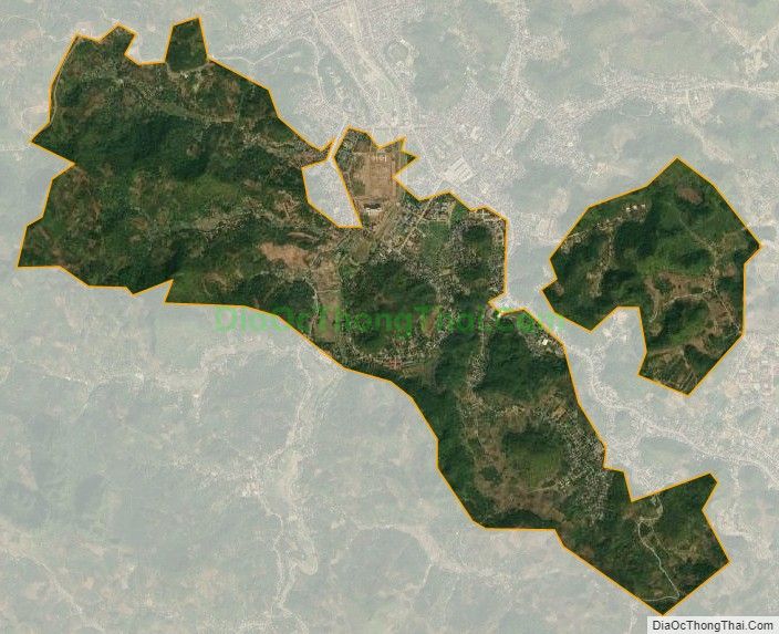 Bản đồ vệ tinh phường Chiềng Cơi, thành phố Sơn La