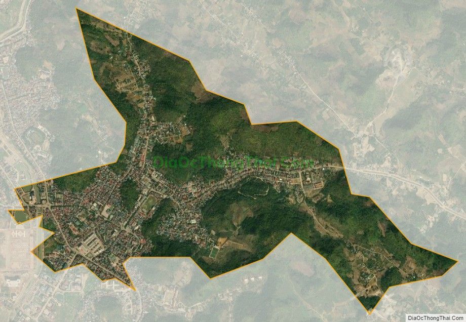 Bản đồ vệ tinh phường Quyết Thắng, thành phố Sơn La