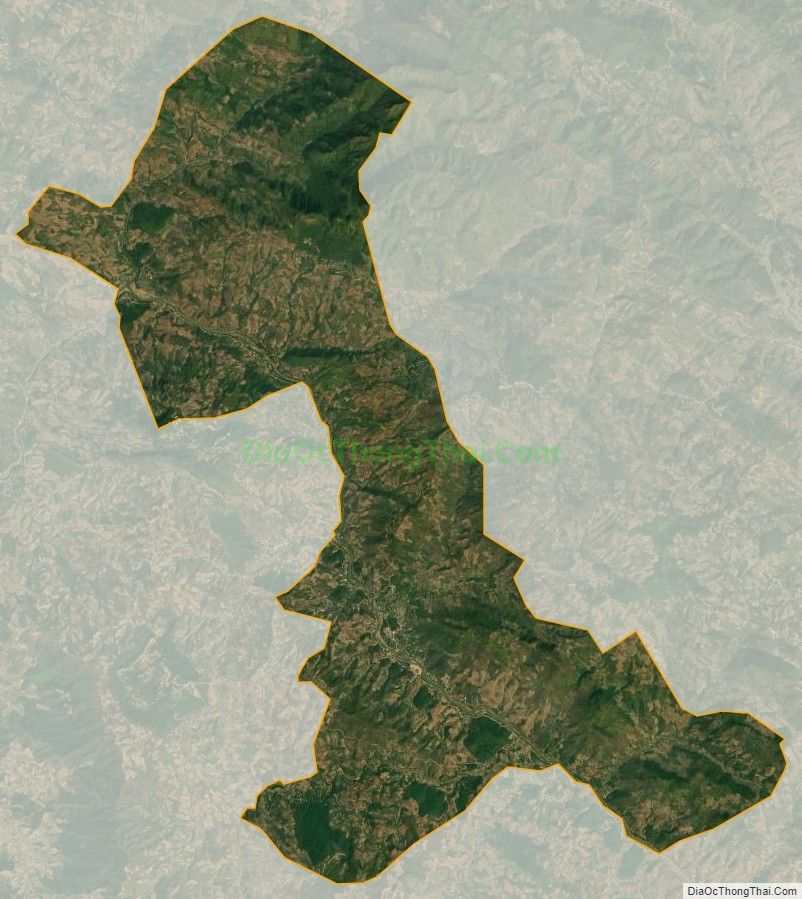 Bản đồ vệ tinh xã Bó Sinh, huyện Sông Mã