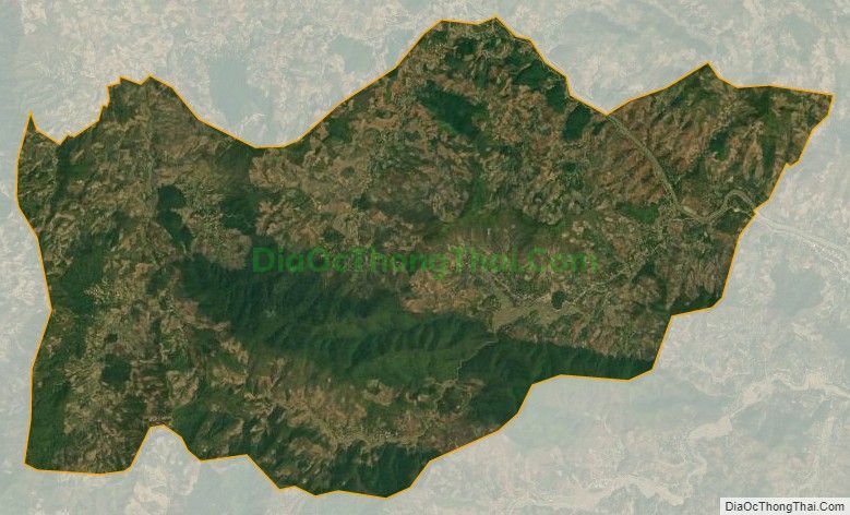 Bản đồ vệ tinh xã Chiềng En, huyện Sông Mã