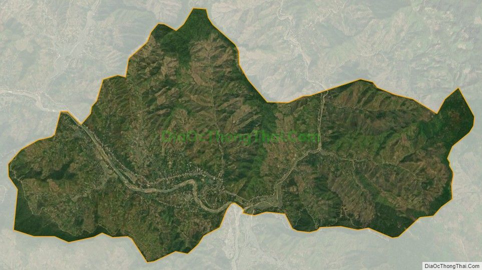 Bản đồ vệ tinh xã Chiềng Khương, huyện Sông Mã
