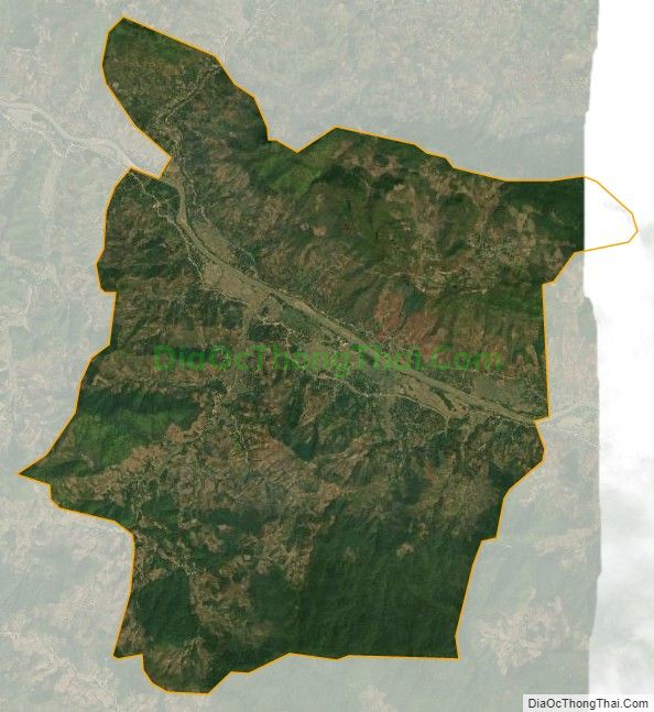 Bản đồ vệ tinh xã Chiềng Sơ, huyện Sông Mã