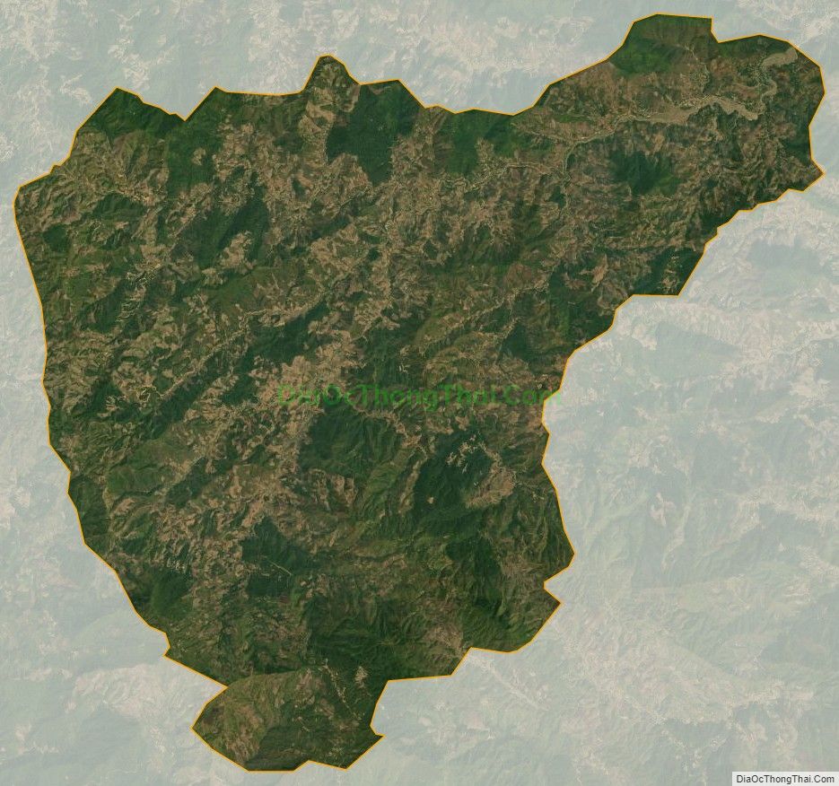 Bản đồ vệ tinh xã Đứa Mòn, huyện Sông Mã