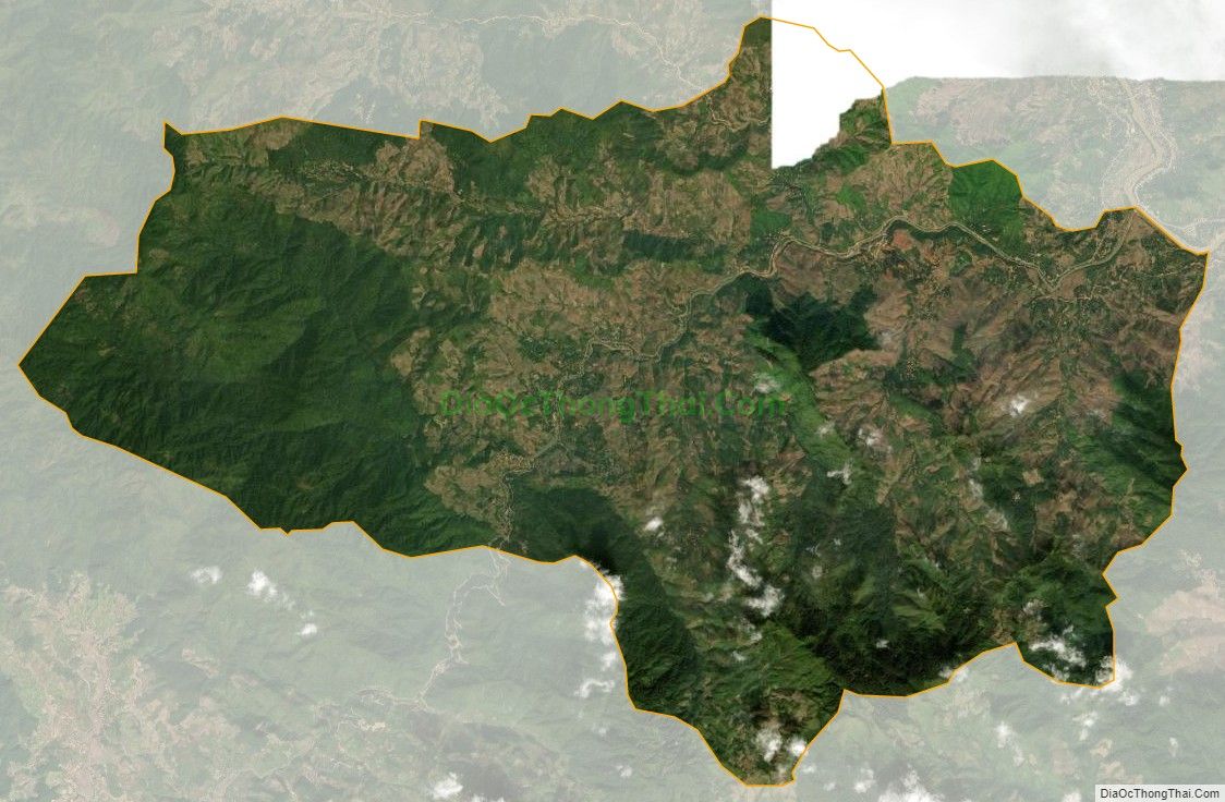 Bản đồ vệ tinh xã Huổi Một, huyện Sông Mã