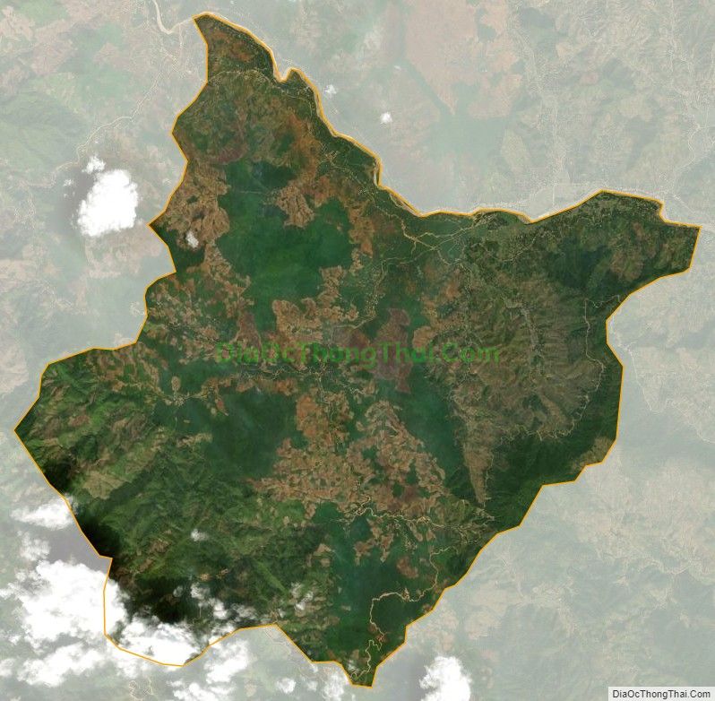 Bản đồ vệ tinh xã Mường Hung, huyện Sông Mã