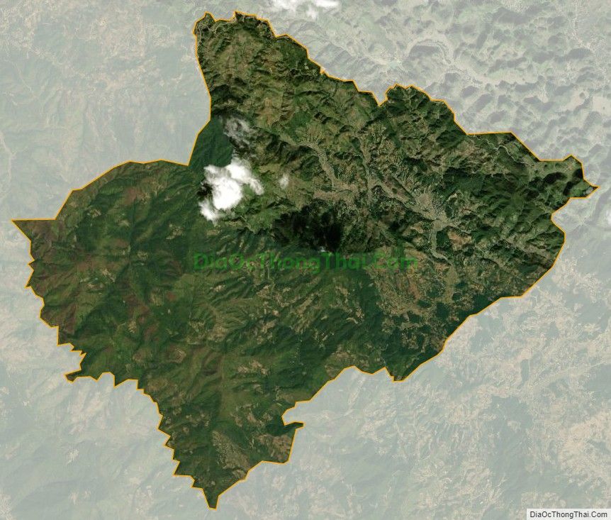 Bản đồ vệ tinh xã Mường É, huyện Thuận Châu