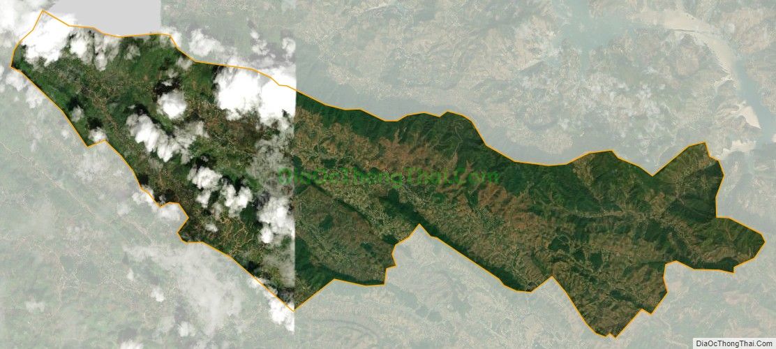 Bản đồ vệ tinh xã Mường Khiêng, huyện Thuận Châu