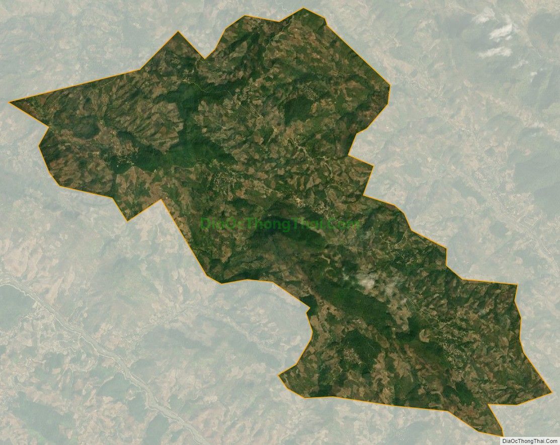 Bản đồ vệ tinh xã Pá Lông, huyện Thuận Châu