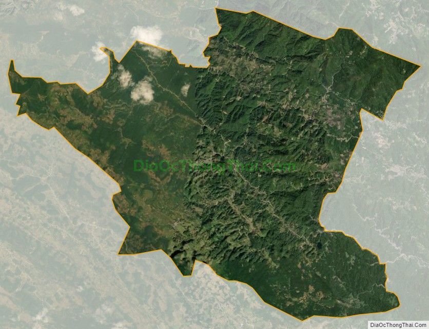 Bản đồ vệ tinh xã Chiềng Yên, huyện Vân Hồ