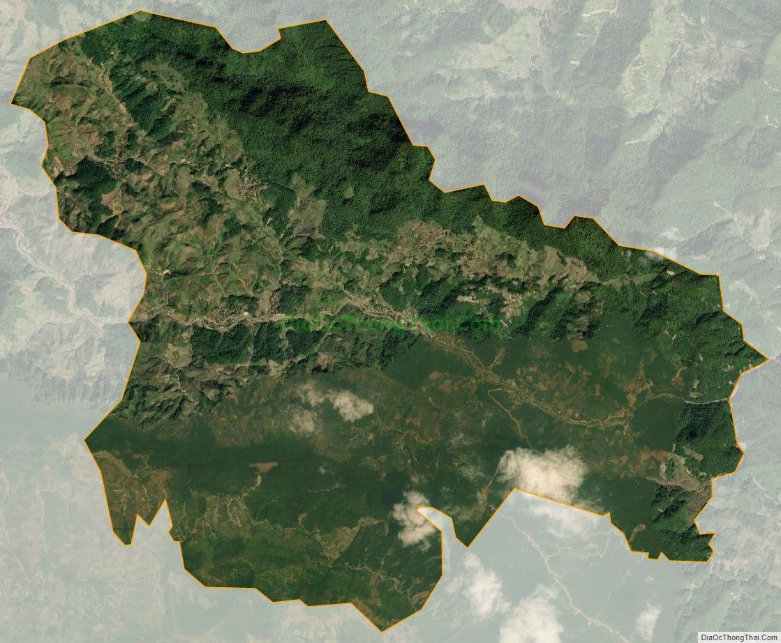 Bản đồ vệ tinh xã Mường Men, huyện Vân Hồ