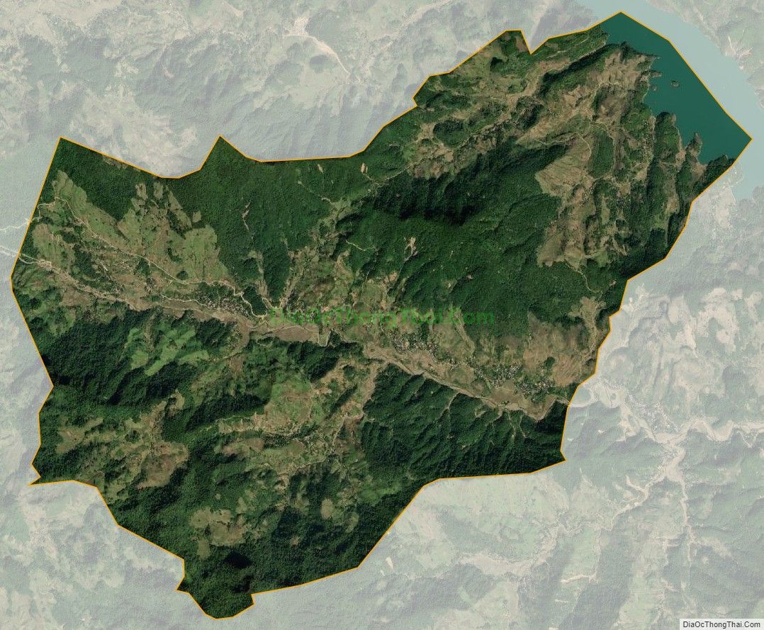 Bản đồ vệ tinh xã Mường Tè, huyện Vân Hồ