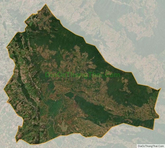 Bản đồ vệ tinh xã Chiềng Đông, huyện Yên Châu