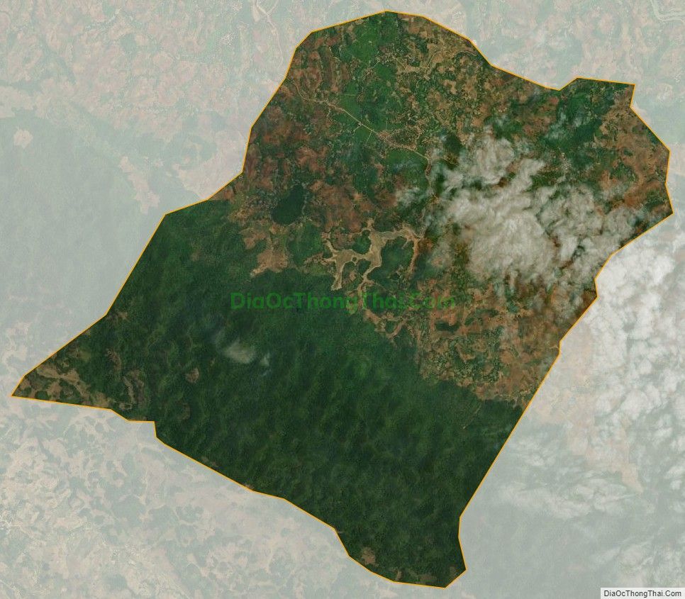 Bản đồ vệ tinh xã Chiềng Khoi, huyện Yên Châu
