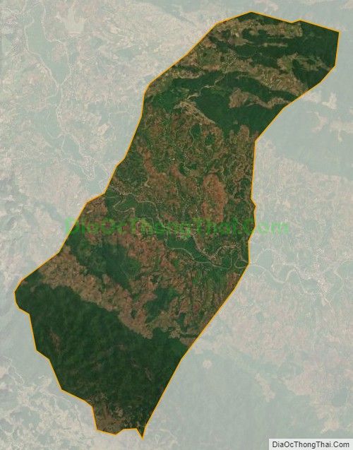 Bản đồ vệ tinh xã Chiềng Pằn, huyện Yên Châu