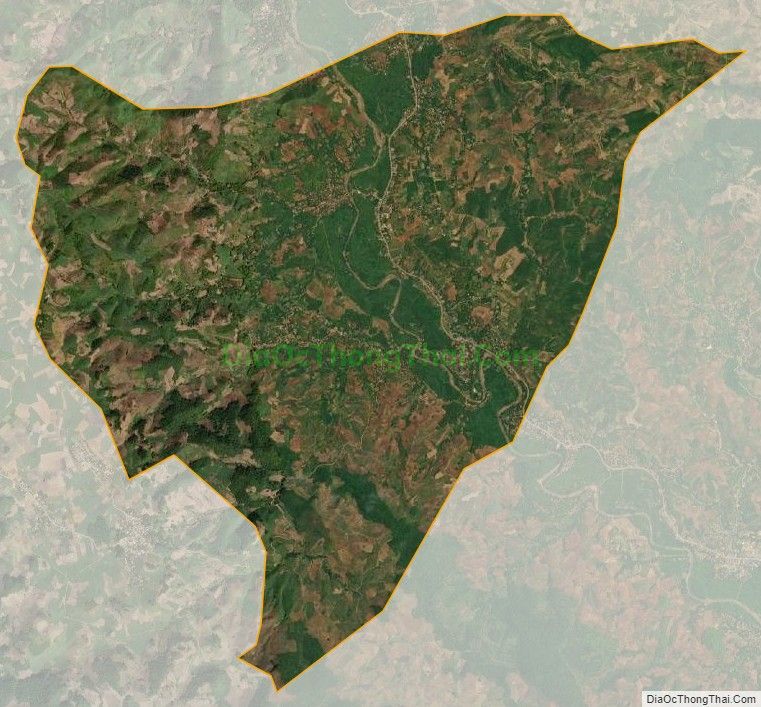Bản đồ vệ tinh xã Chiềng Sàng, huyện Yên Châu