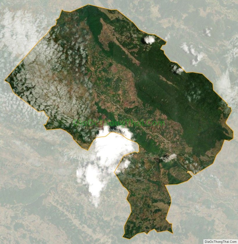 Bản đồ vệ tinh xã Tú Nang, huyện Yên Châu
