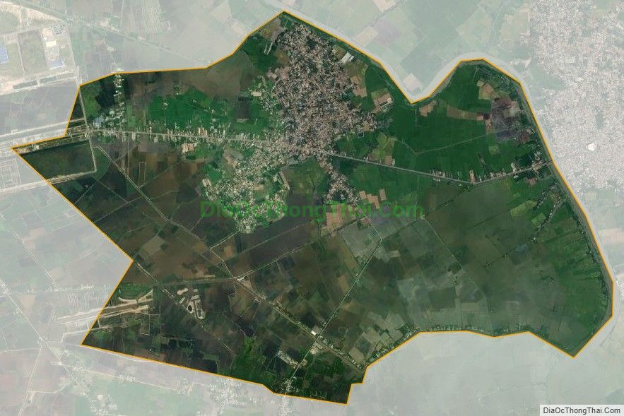 Bản đồ vệ tinh xã An Thạnh, huyện Bến Cầu