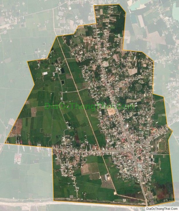 Bản đồ vệ tinh Thị trấn Bến Cầu, huyện Bến Cầu