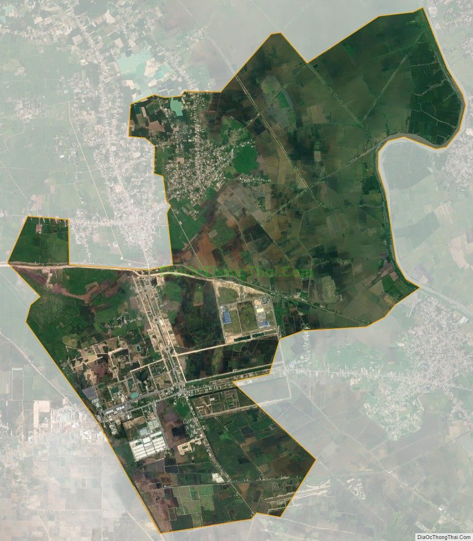 Bản đồ vệ tinh xã Lợi Thuận, huyện Bến Cầu
