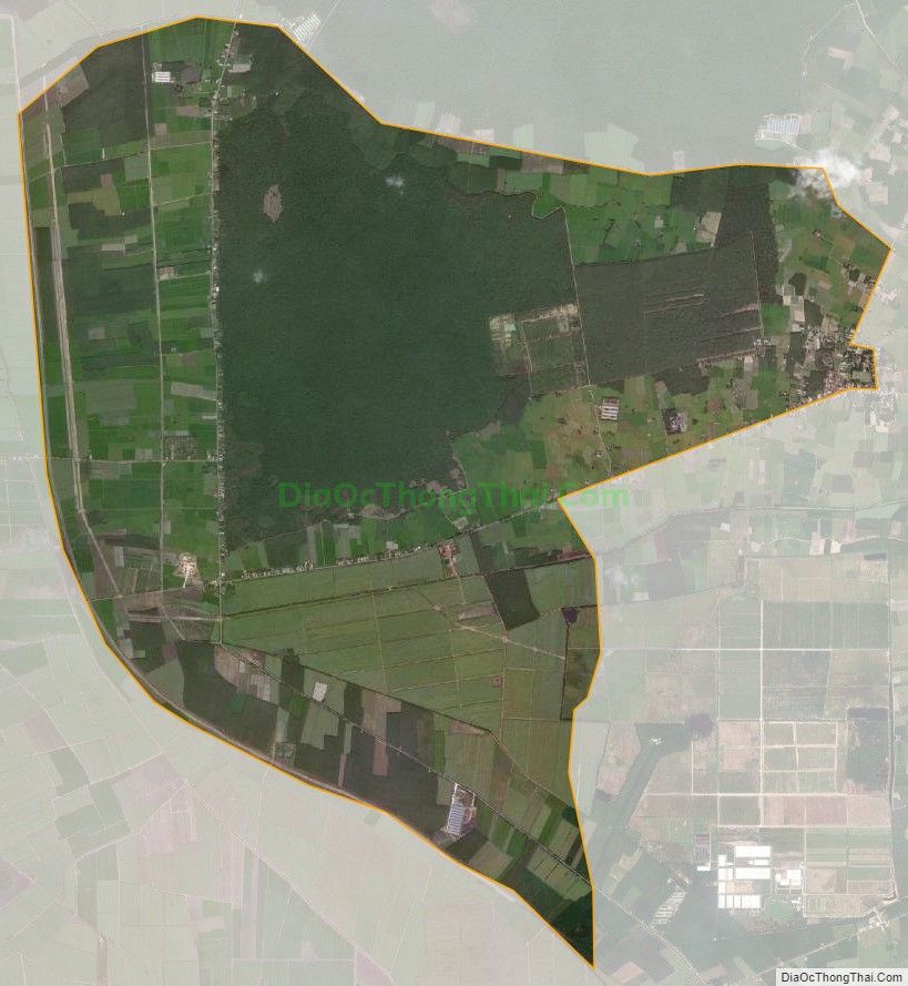 Bản đồ vệ tinh xã Long Phước, huyện Bến Cầu