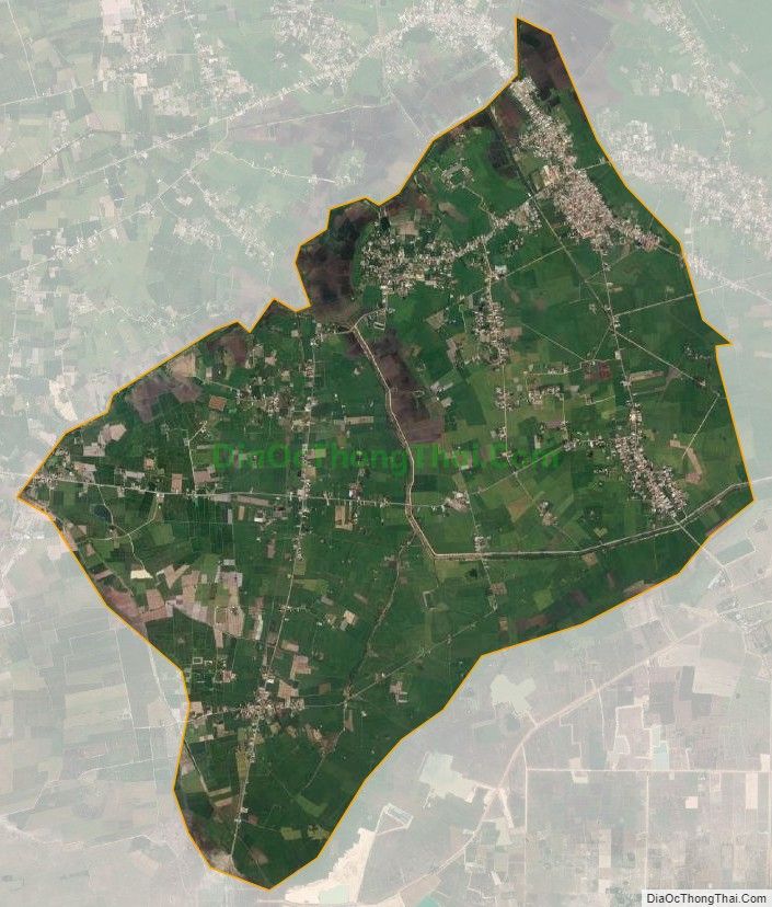 Bản đồ vệ tinh xã Long Thuận, huyện Bến Cầu