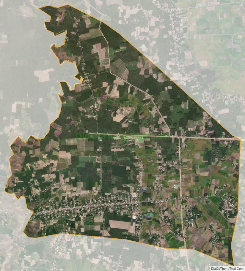 Bản đồ vệ tinh xã An Cơ, huyện Châu Thành