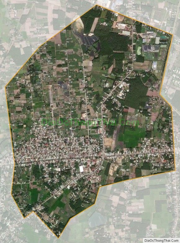 Bản đồ vệ tinh Thị trấn Châu Thành, huyện Châu Thành, Tây Ninh