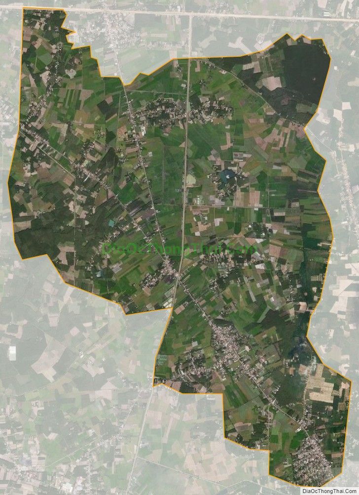 Bản đồ vệ tinh xã Đồng Khởi, huyện Châu Thành