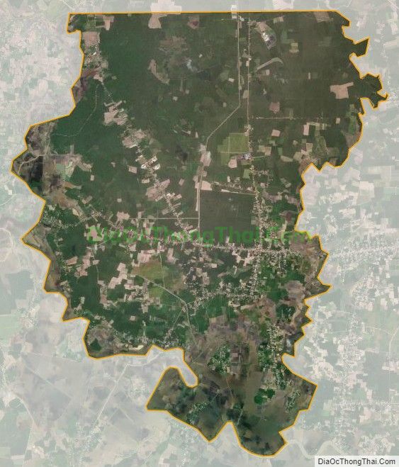 Bản đồ vệ tinh xã Phước Vinh, huyện Châu Thành