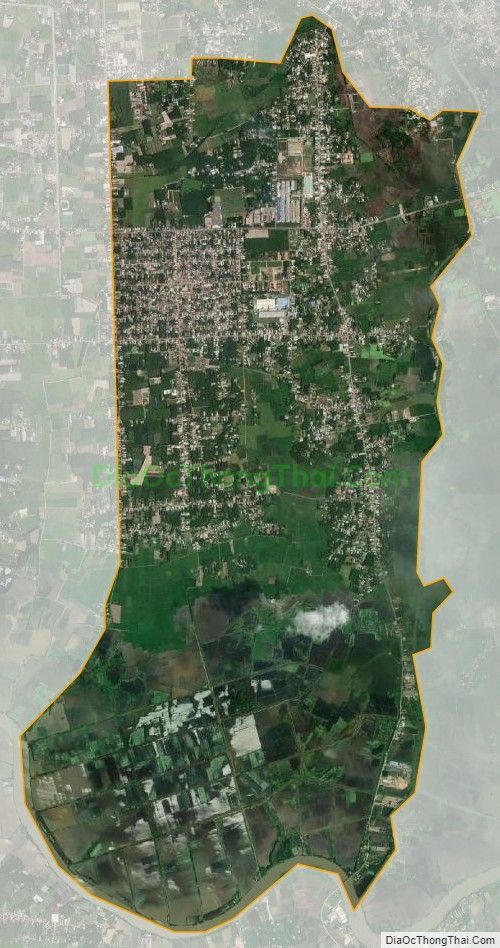 Bản đồ vệ tinh xã Thanh Điền, huyện Châu Thành