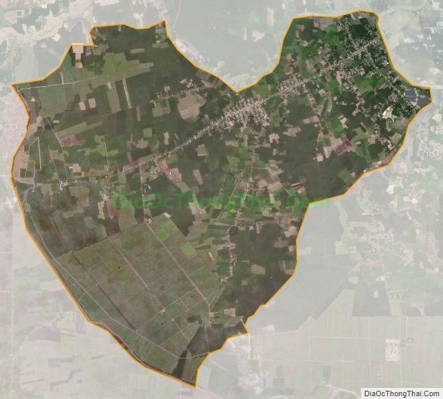 Bản đồ vệ tinh xã Thành Long, huyện Châu Thành