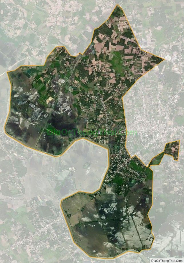Bản đồ vệ tinh xã Trí Bình, huyện Châu Thành