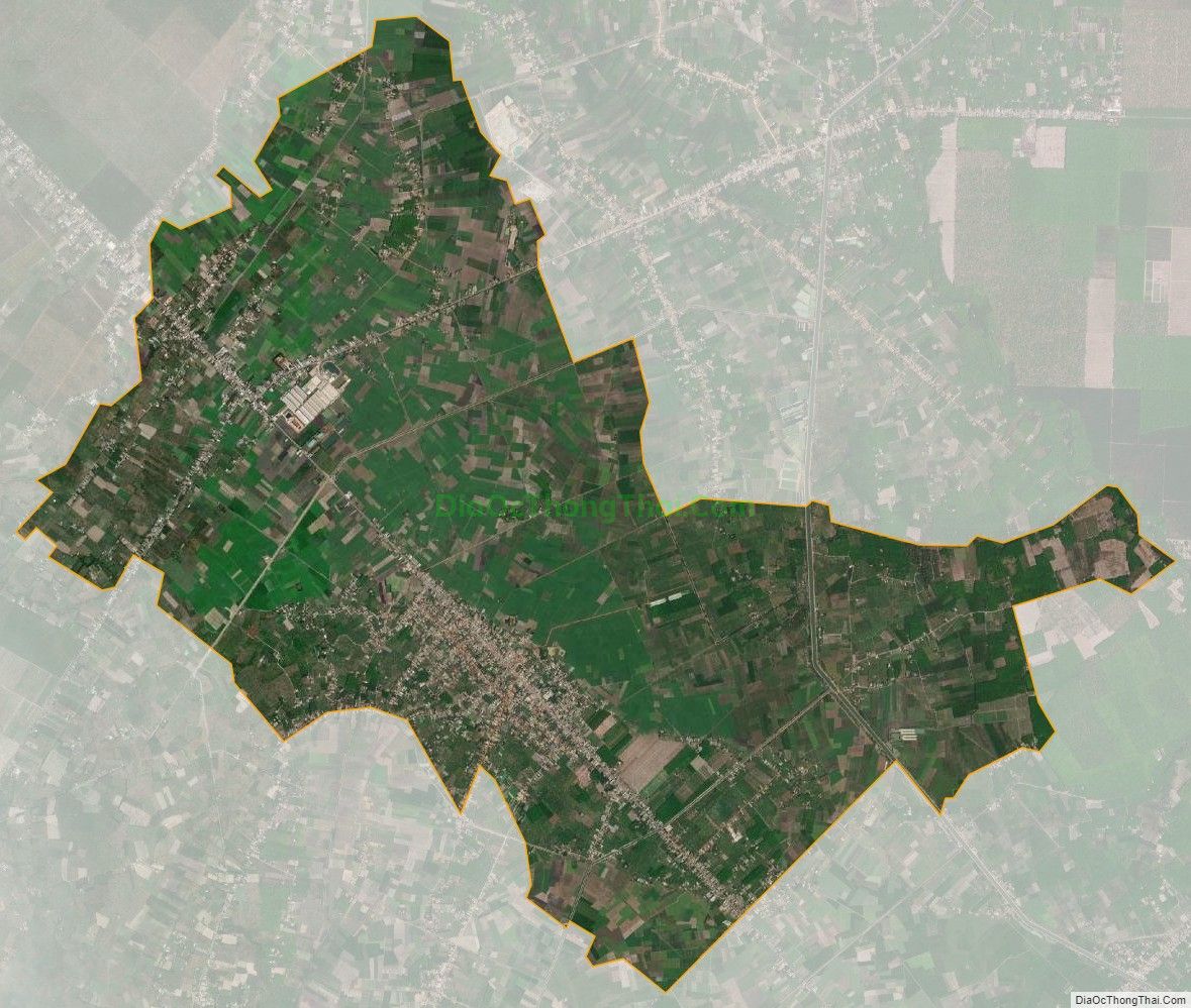 Bản đồ vệ tinh xã Truông Mít, huyện Dương Minh Châu