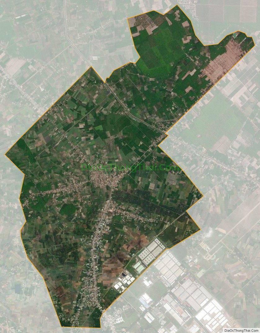 Bản đồ vệ tinh xã Bàu Đồn, huyện Gò Dầu